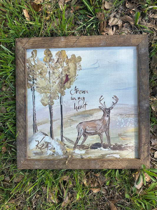 Forever Deer Framed Art