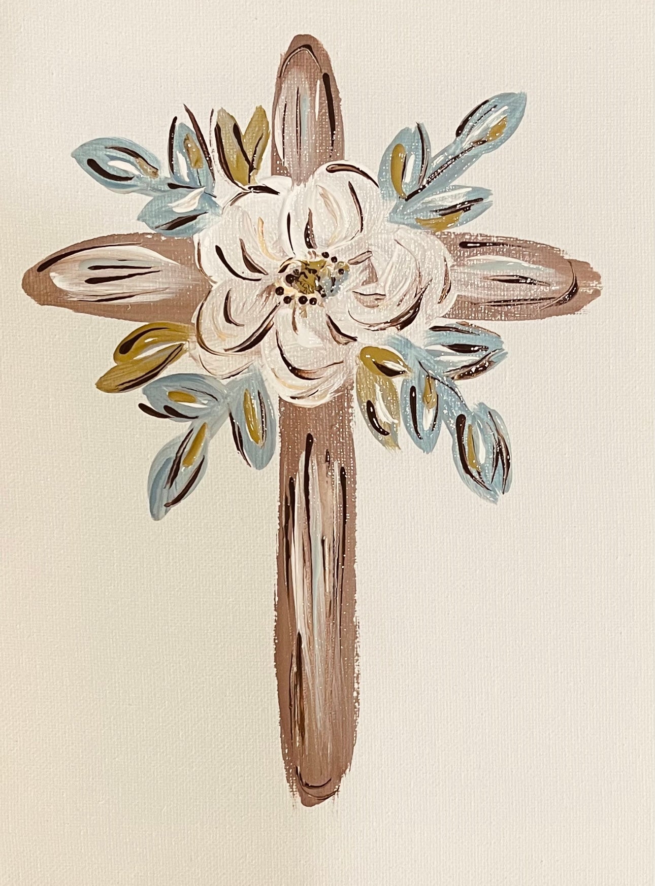 GA Magnolia Cross Pillow