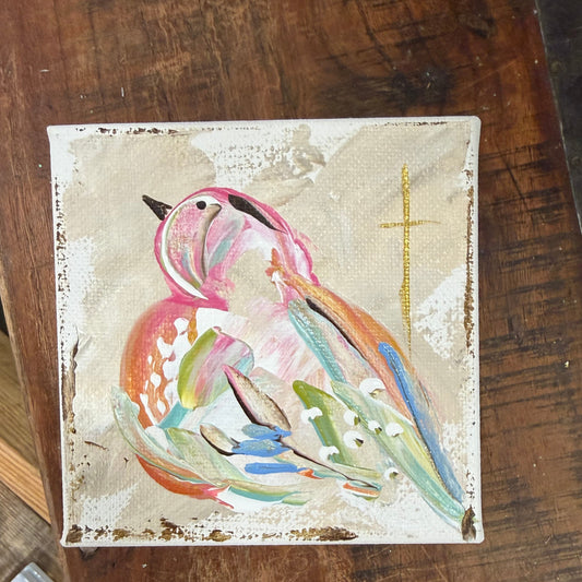 Colorful Bird 4x4 Block