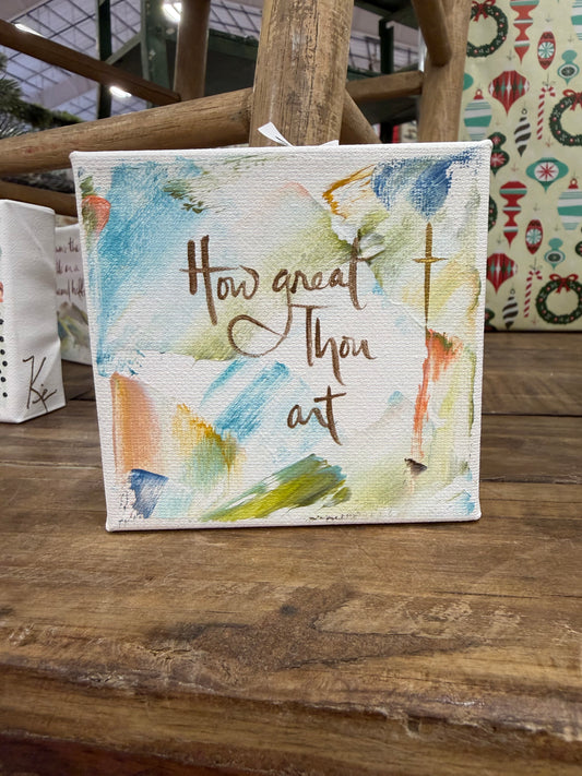 How Great Thou Art 4x4 Block