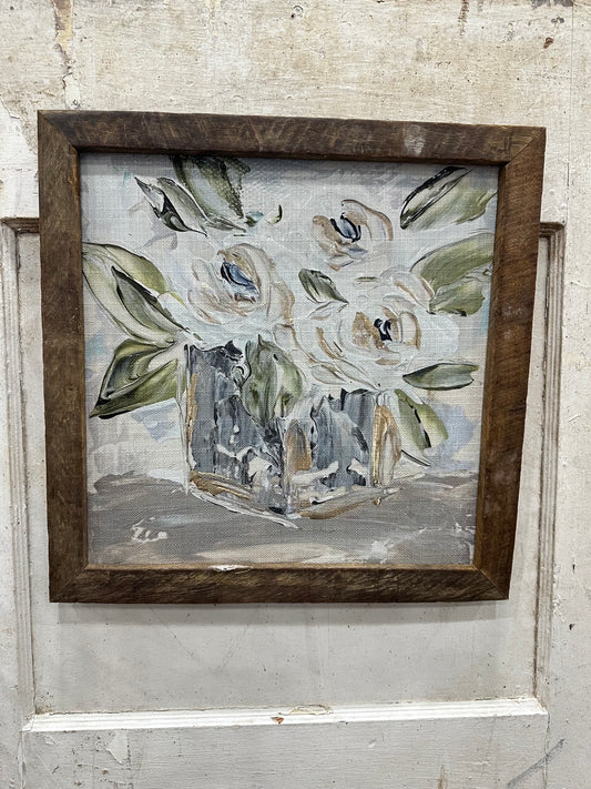 Square Vase Framed Art