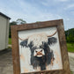Highland Black Framed Art