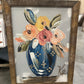 Navy Vase Framed Art