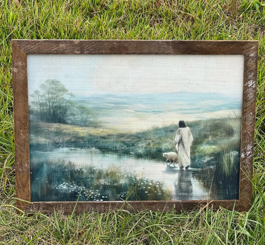 Vintage Jesus Framed Art