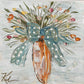 GA Carrot Floral Framed Art