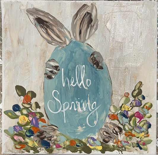 GA Hello Spring Tea Towel