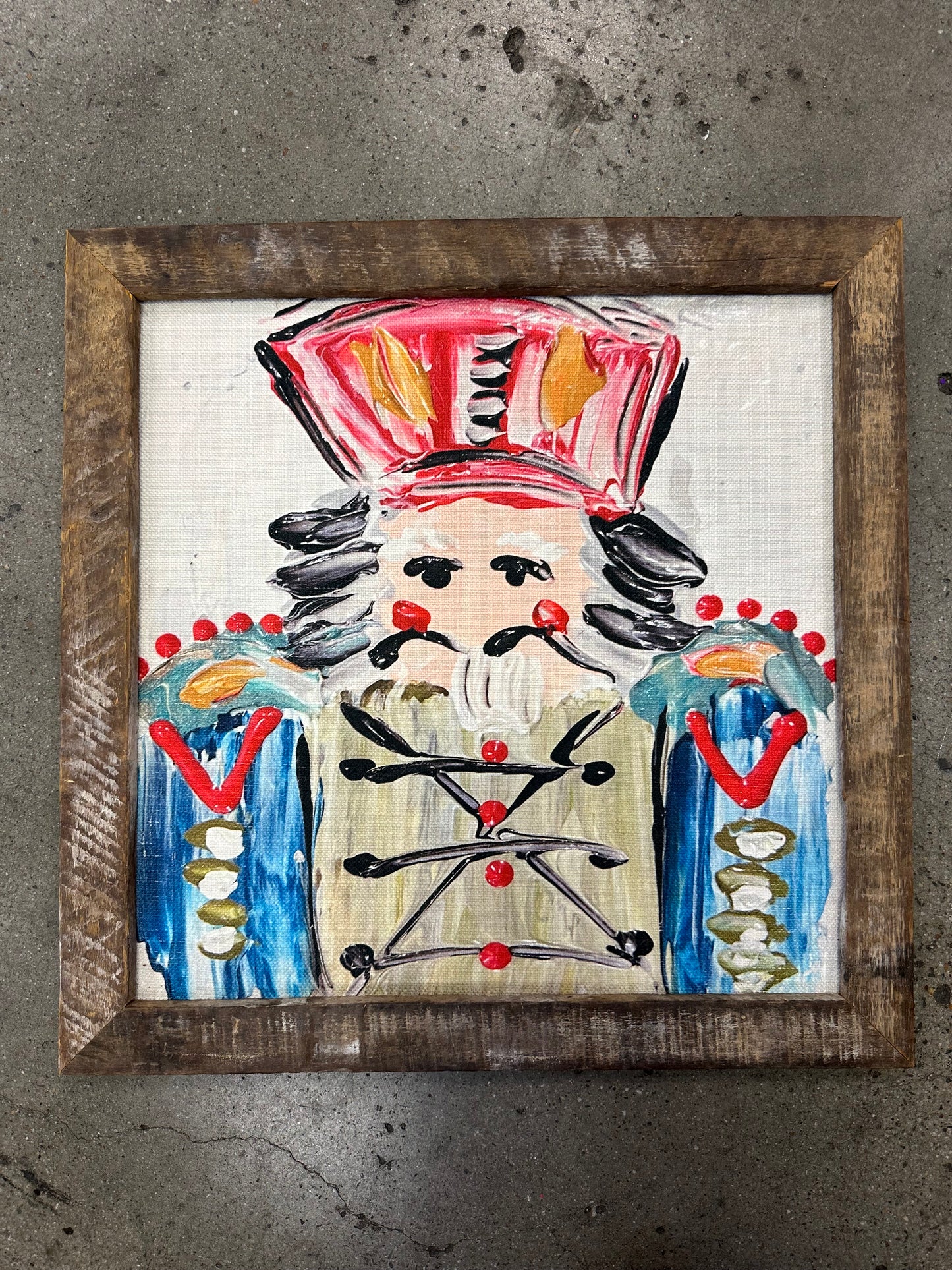 Red Nutcracker Framed Art
