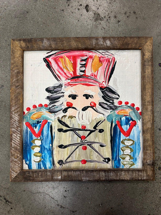 Red Nutcracker Framed Art