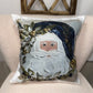 Navy Santa  Pillow