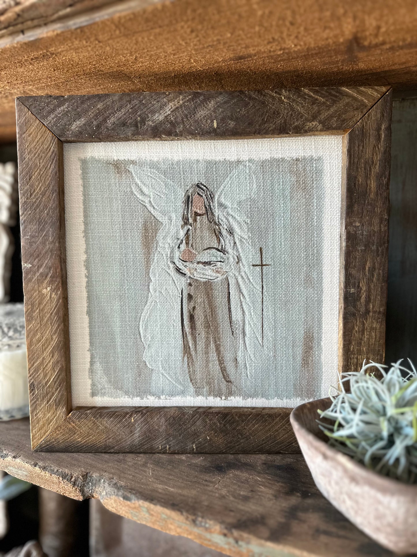 Angel and Baby Framed Art