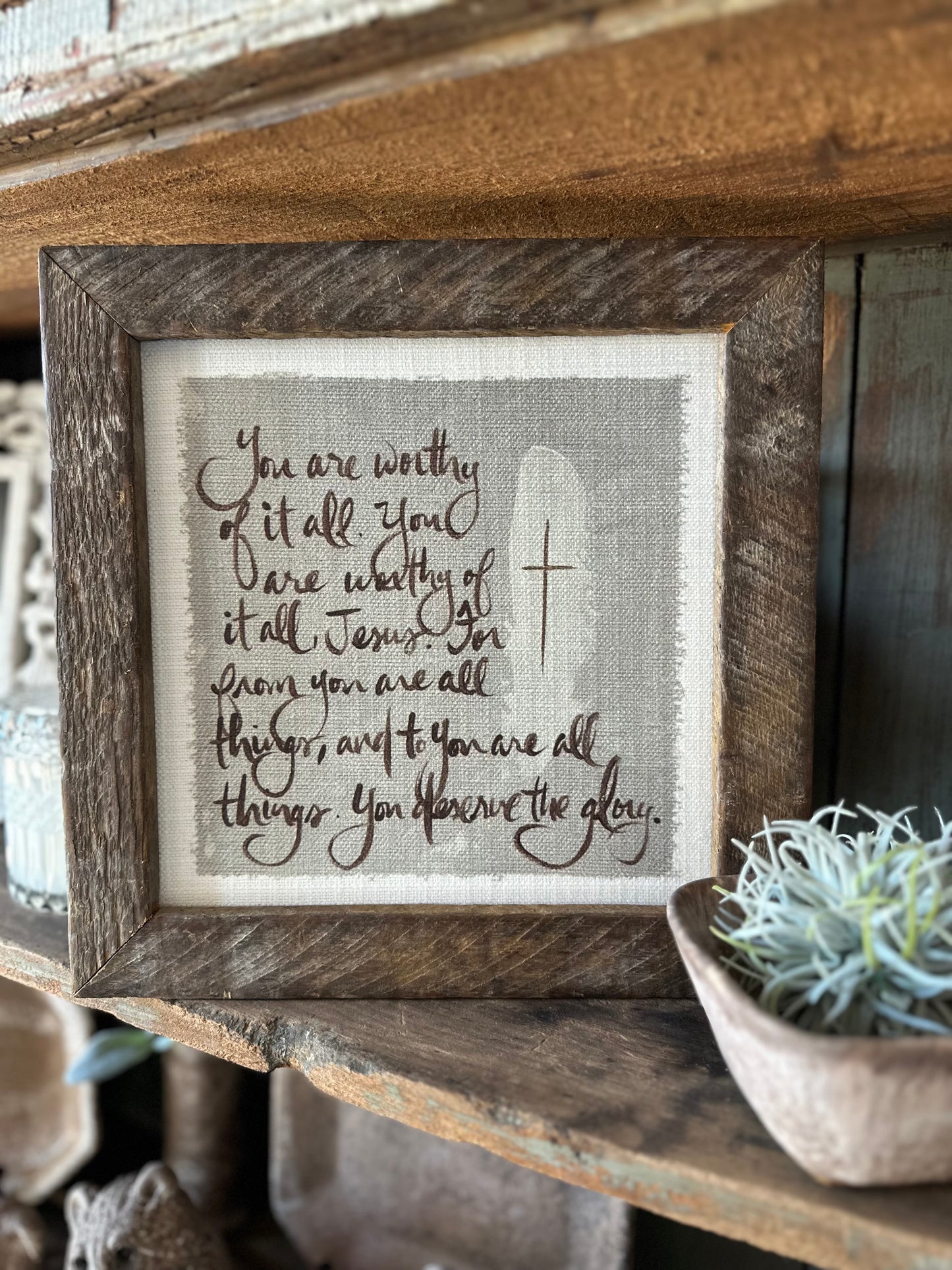 You are Worthy Framed Art