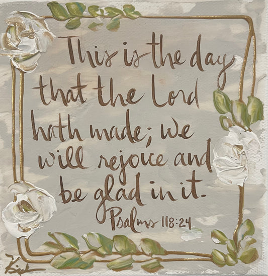 GA This is the Day Pillow