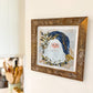 Navy Santa Framed Art