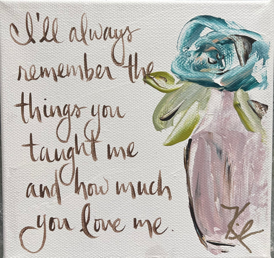 GA I'll Always Remember Pillow