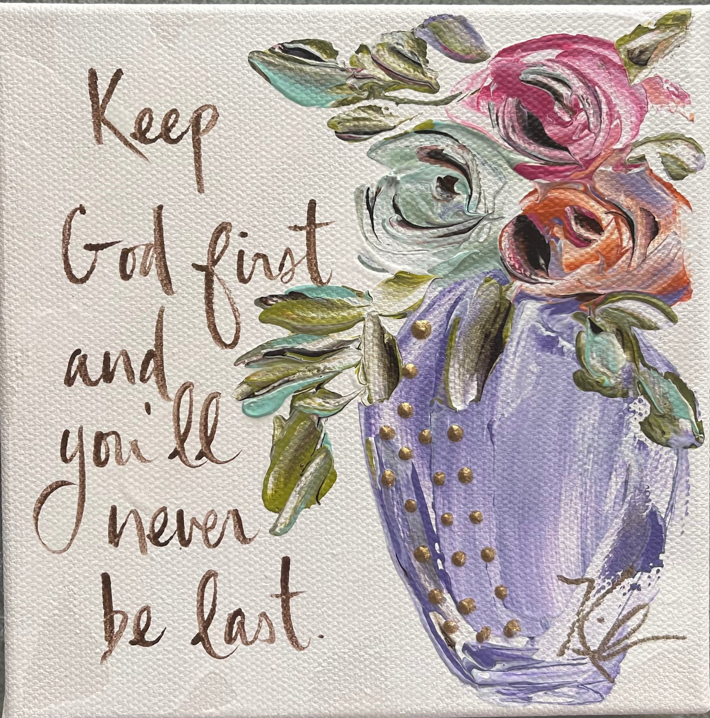 GA Keep God Pillow