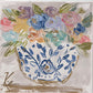 GA Blue Chinoiserie Rainbow Pillow