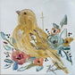 GA Yellow Birds With Flowers Pillow