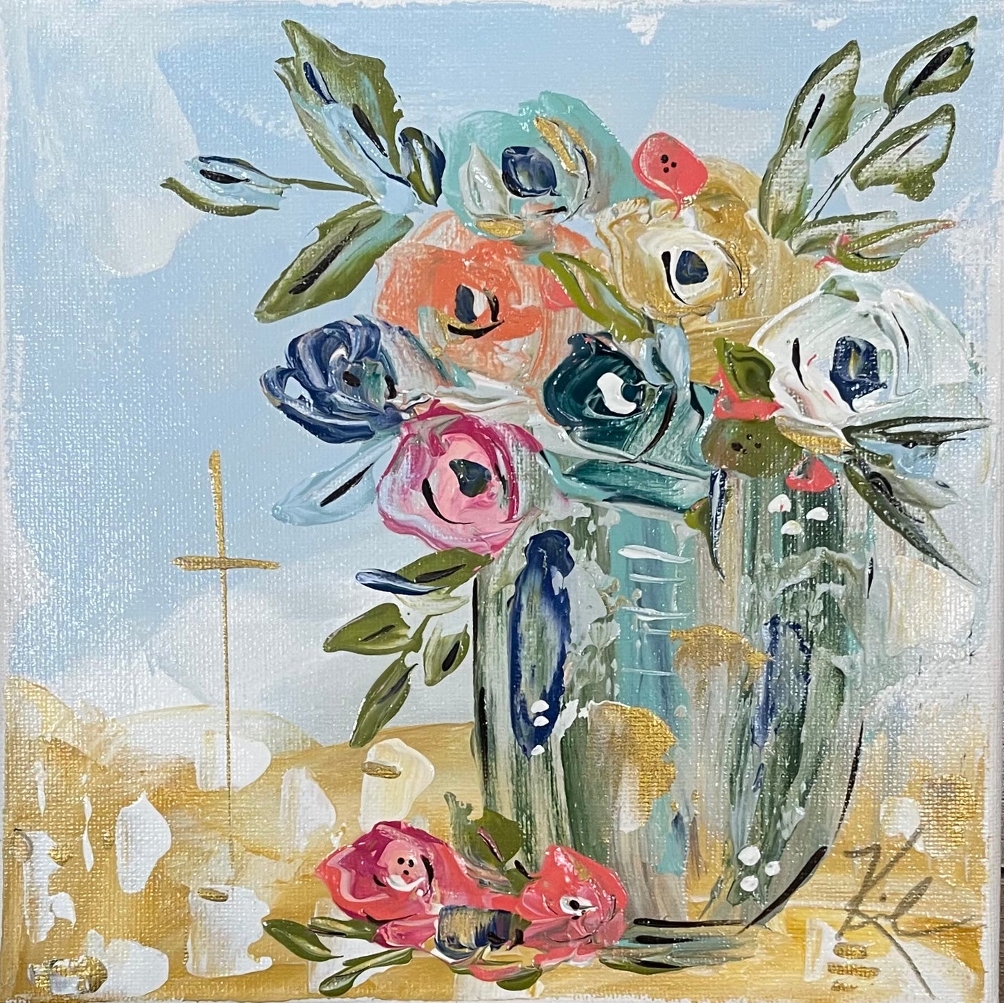 GA Beautiful Day Floral Pillow