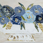 GA Shades of Blue Vase Tea Towel