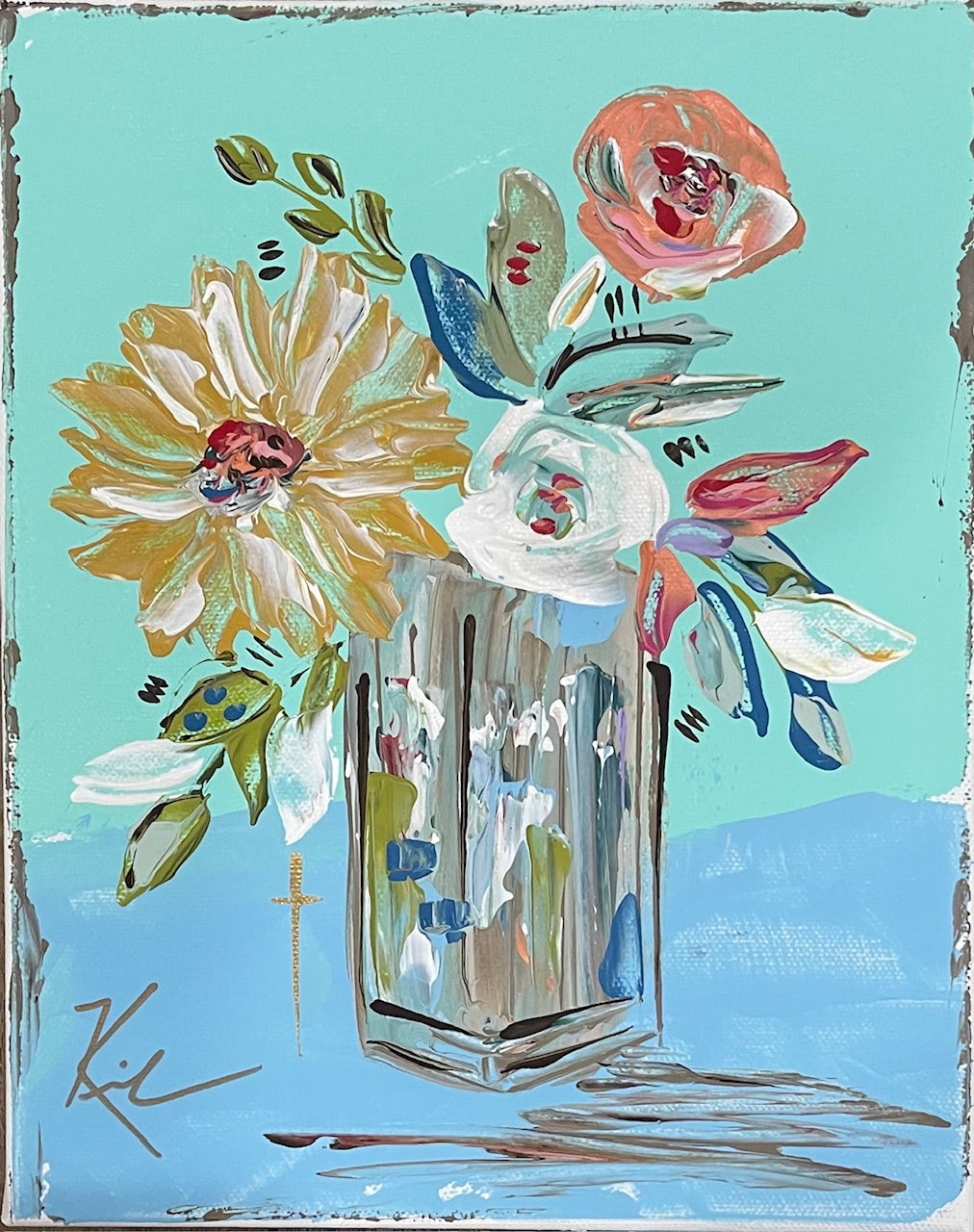 GA Sunny Day Floral Pillow