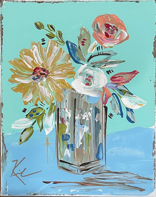 GA Sunny Day Floral Pillow