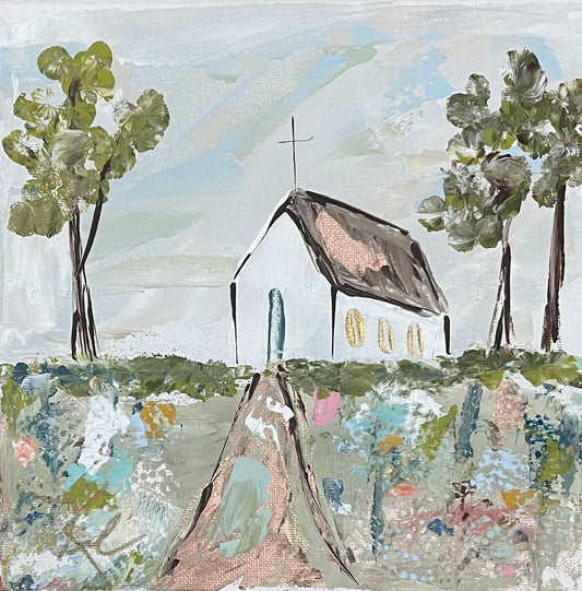 GA Fawn Grove Church Pillow