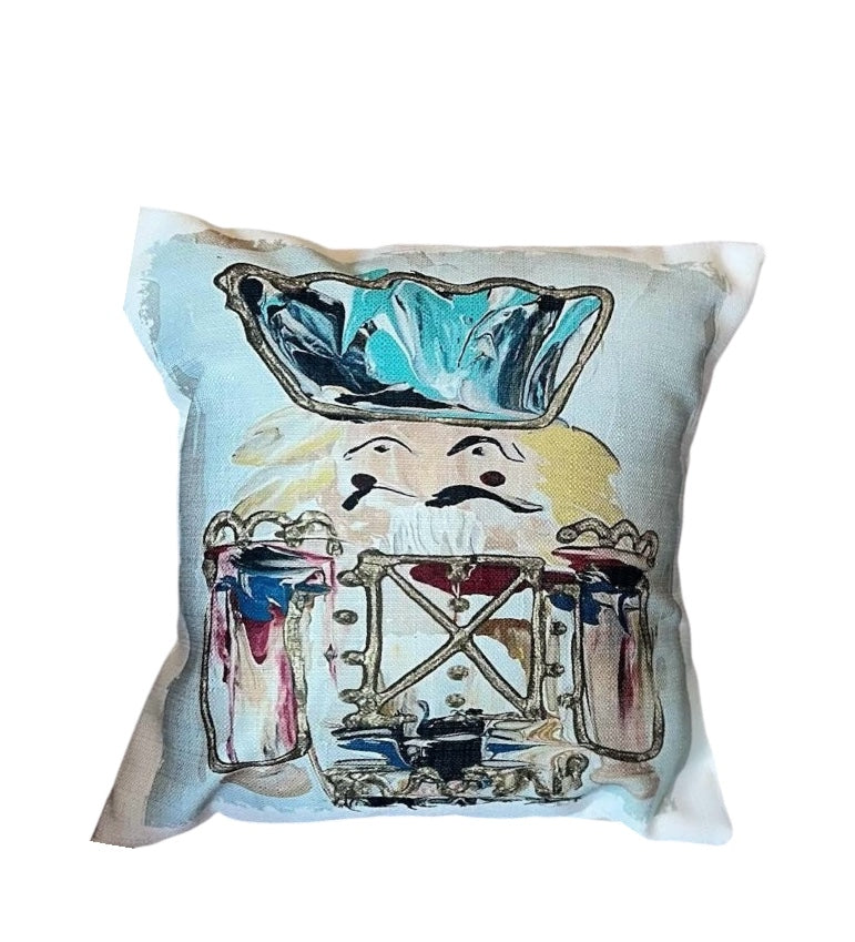 Blue Nutcracker Pillow