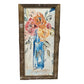 Blue Vase Colorful Flowers Framed Art