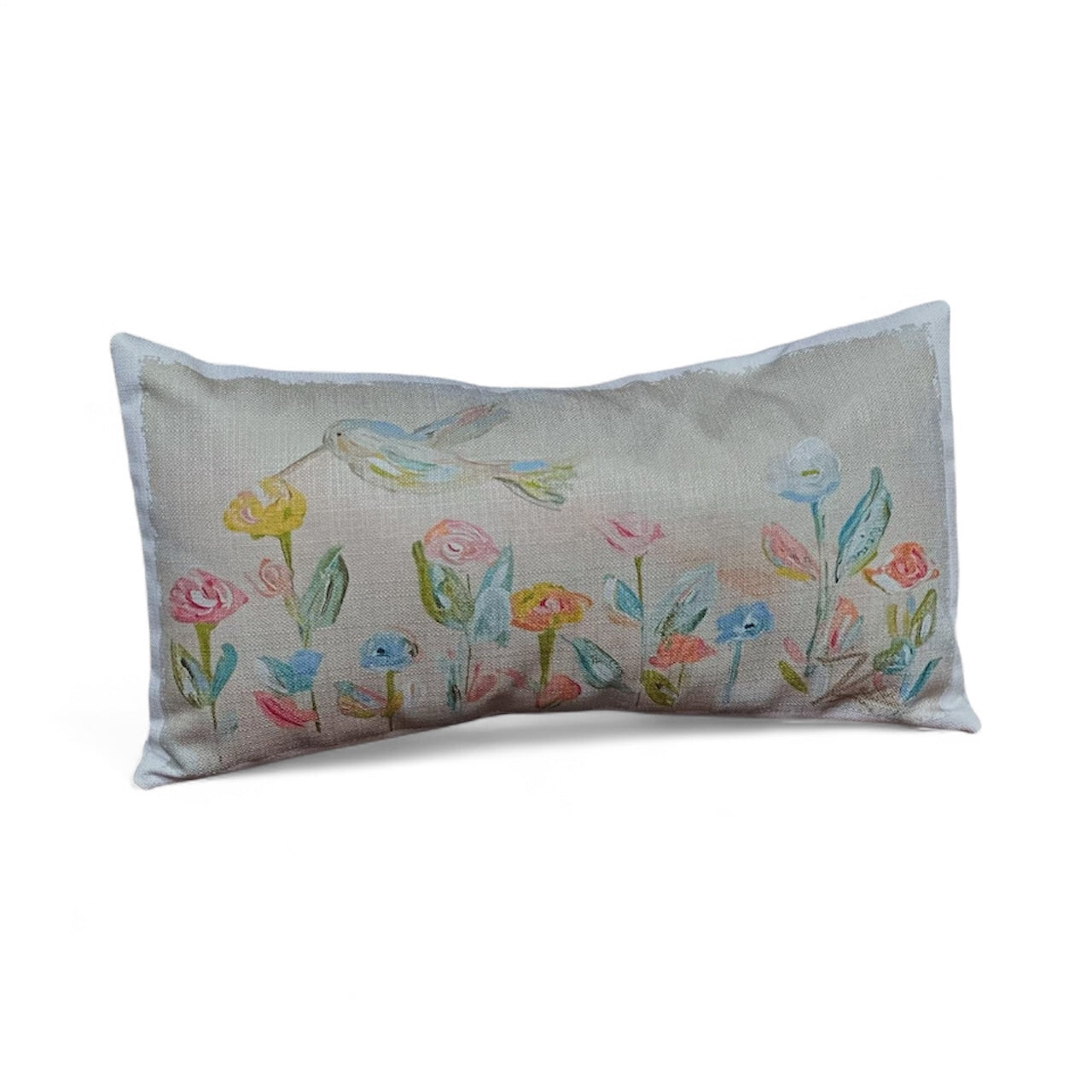 Hummingbird Lumbar Pillow